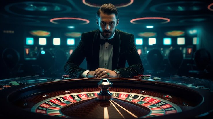 Antarmuka permainan blackjack live di hondaslot77 dengan dealer profesional